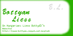 bottyan liess business card